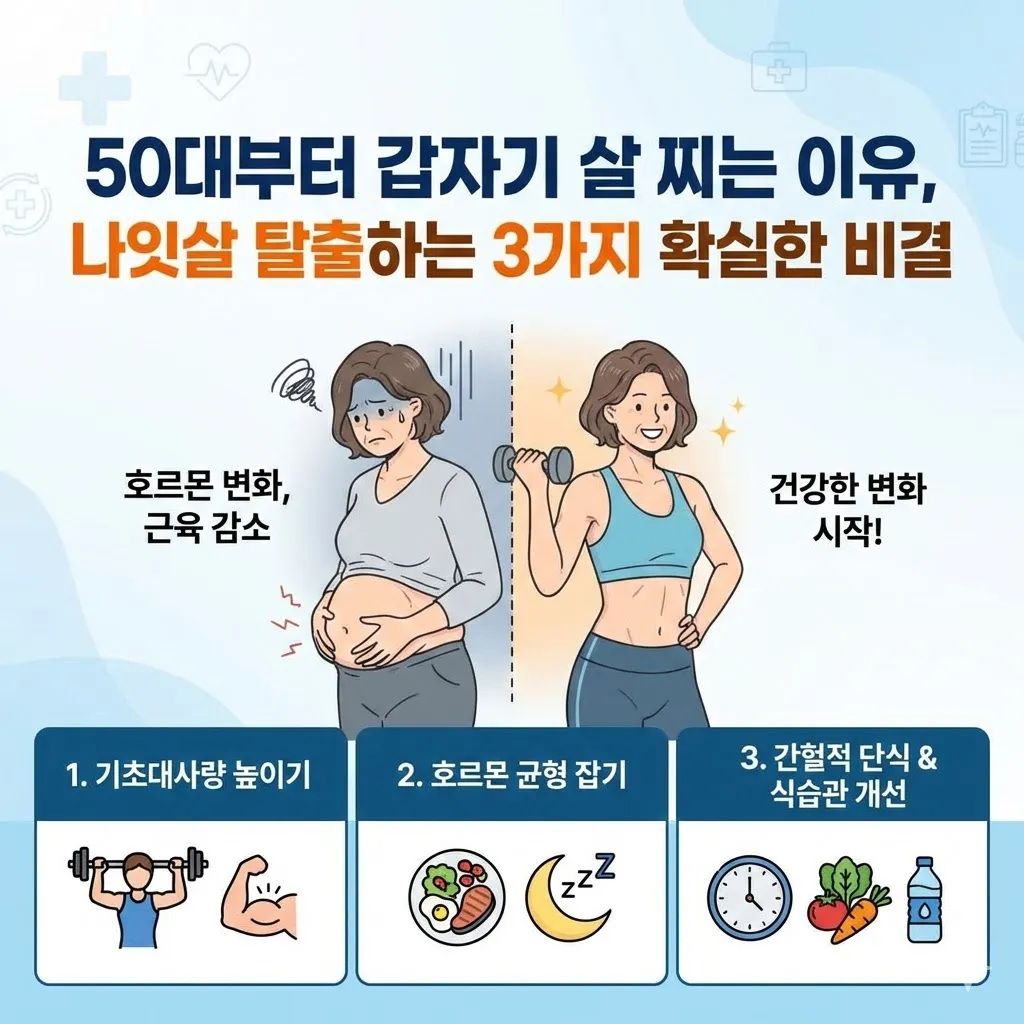 50대부터 갑자기 살 찌는 이유