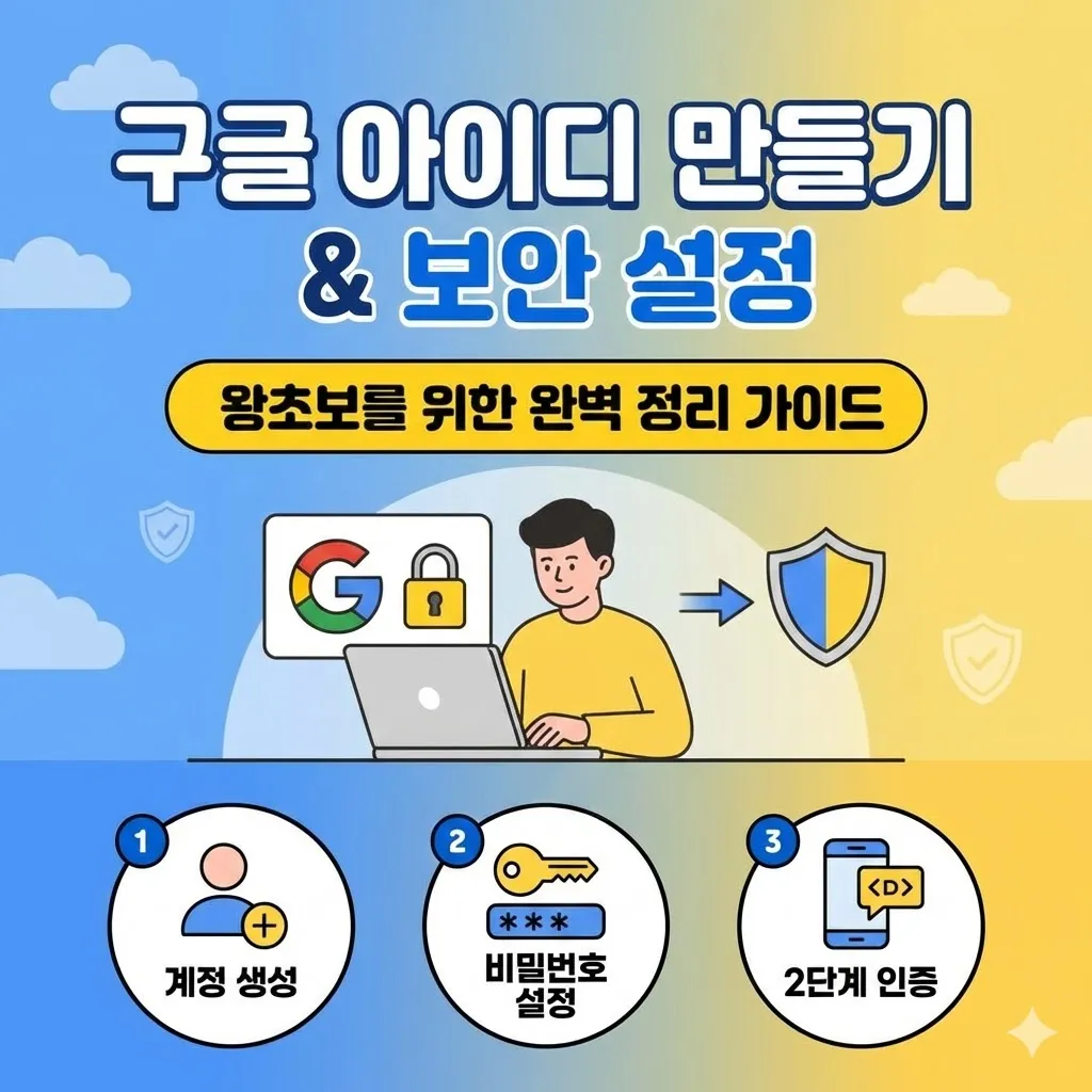 구글 아이디 만드는 방법부터 보안 설정까지 왕초보를 위한 완벽 정리