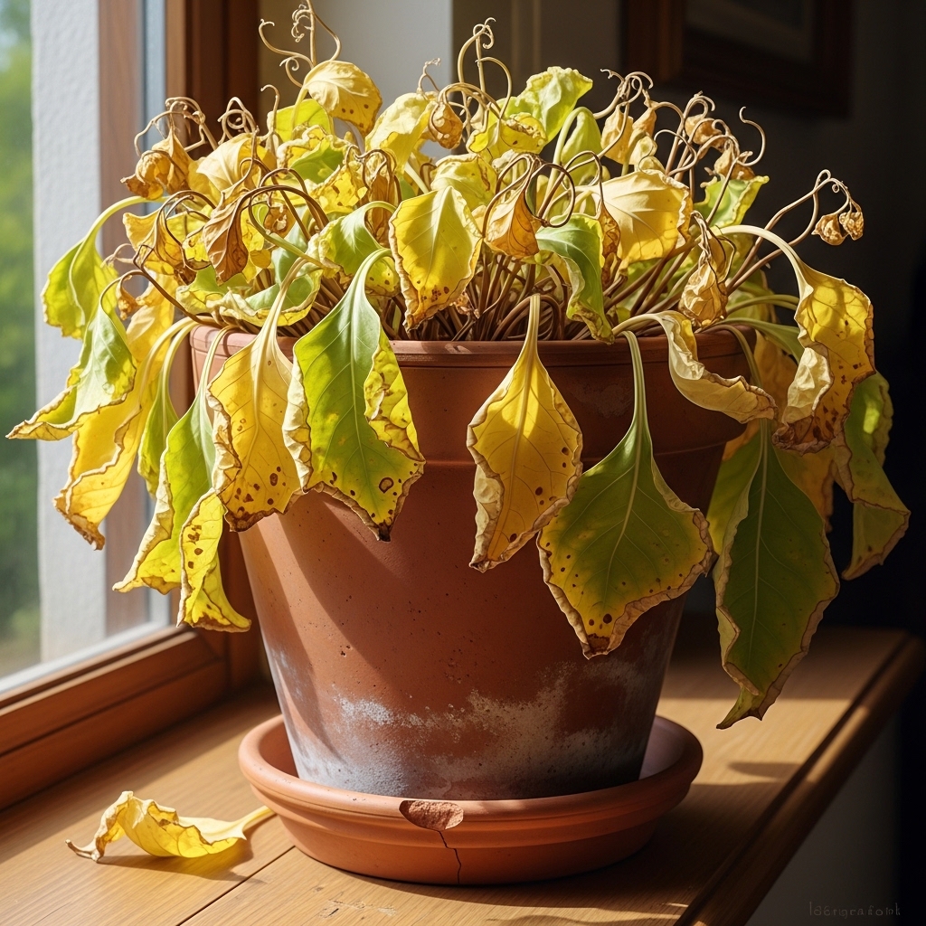 식물 잎이 노랗게 변하는 진짜 이유 5가지