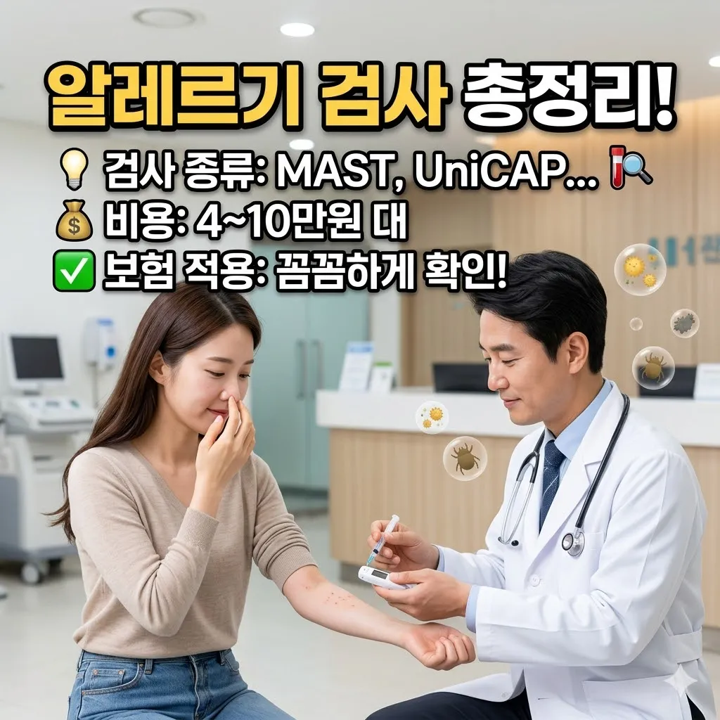 알레르기 검사 종류, 비용, 보험 적용까지 알아보세요!