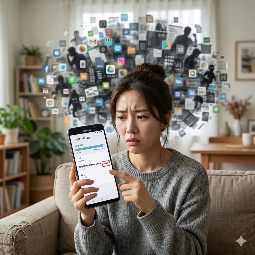 "사진을 지워도 용량이 그대로인가요?" 보이지 않는 범인 '캐시'를 잡던 날