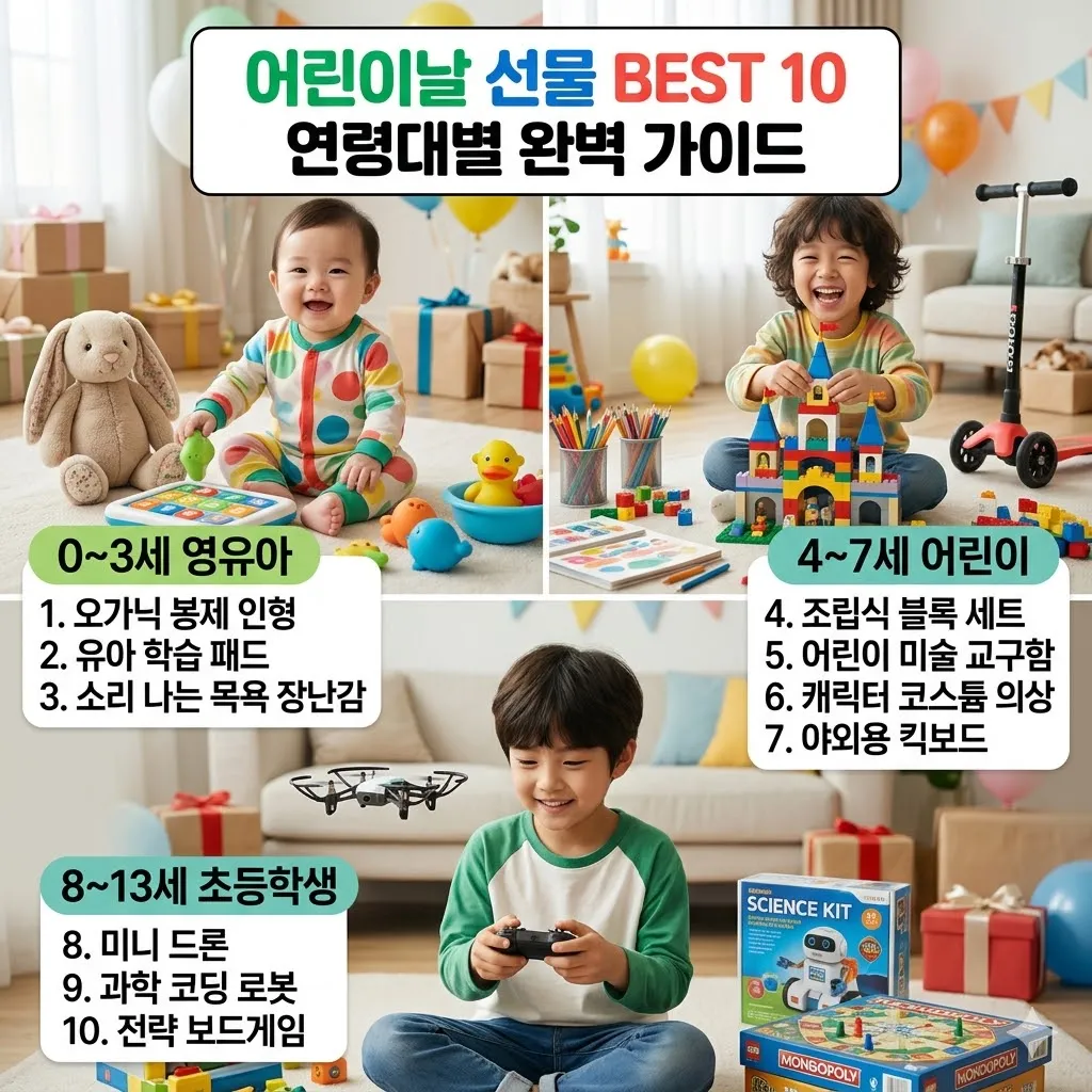 어린이날 선물 best 10 연령대별 완벽 가이드