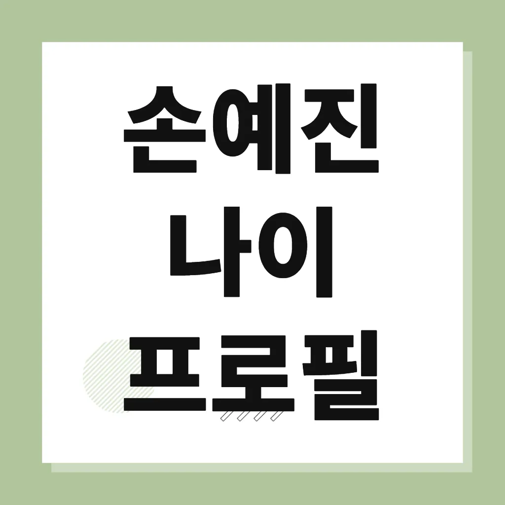 손예진 나이 프로필