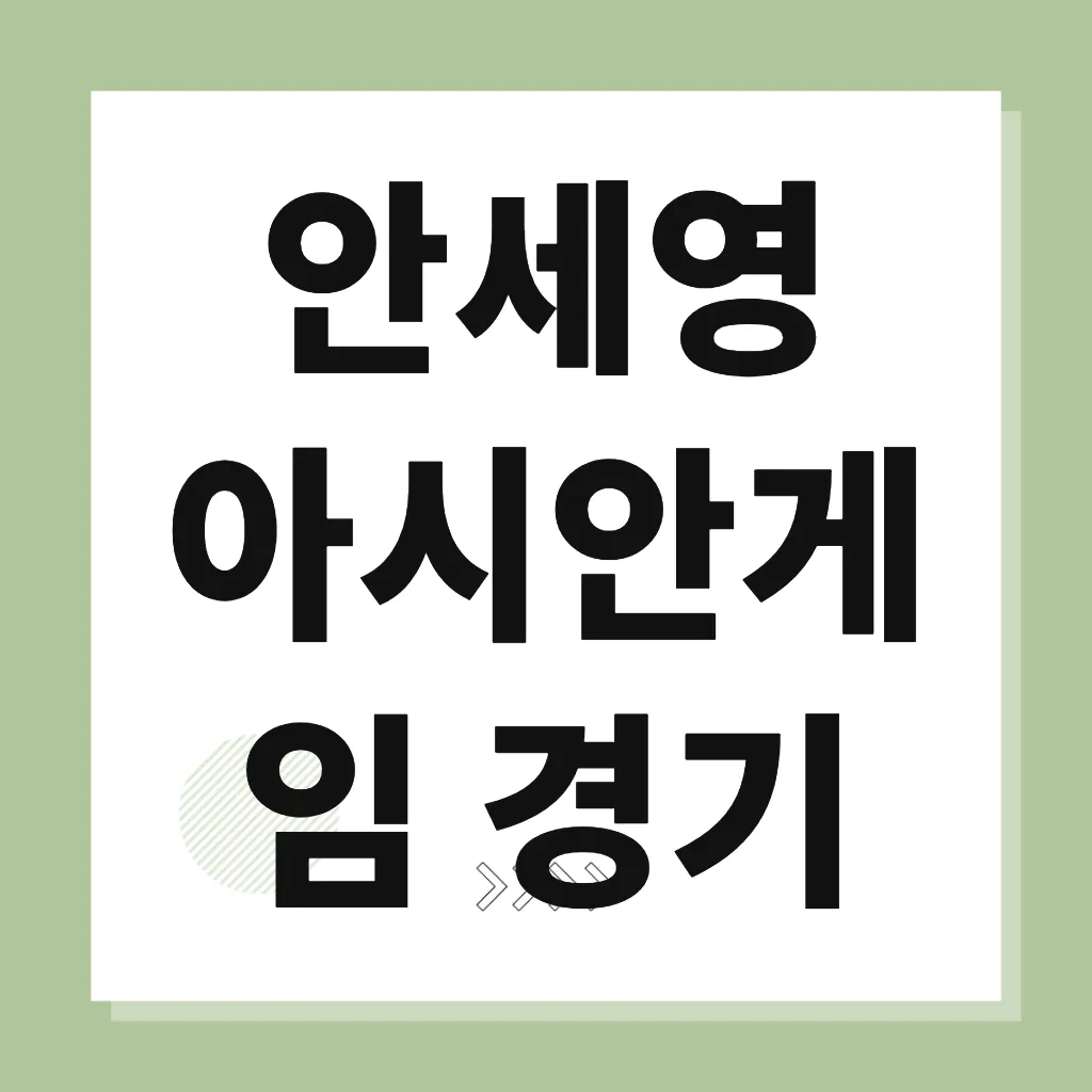 안세영 아시안게임 경기