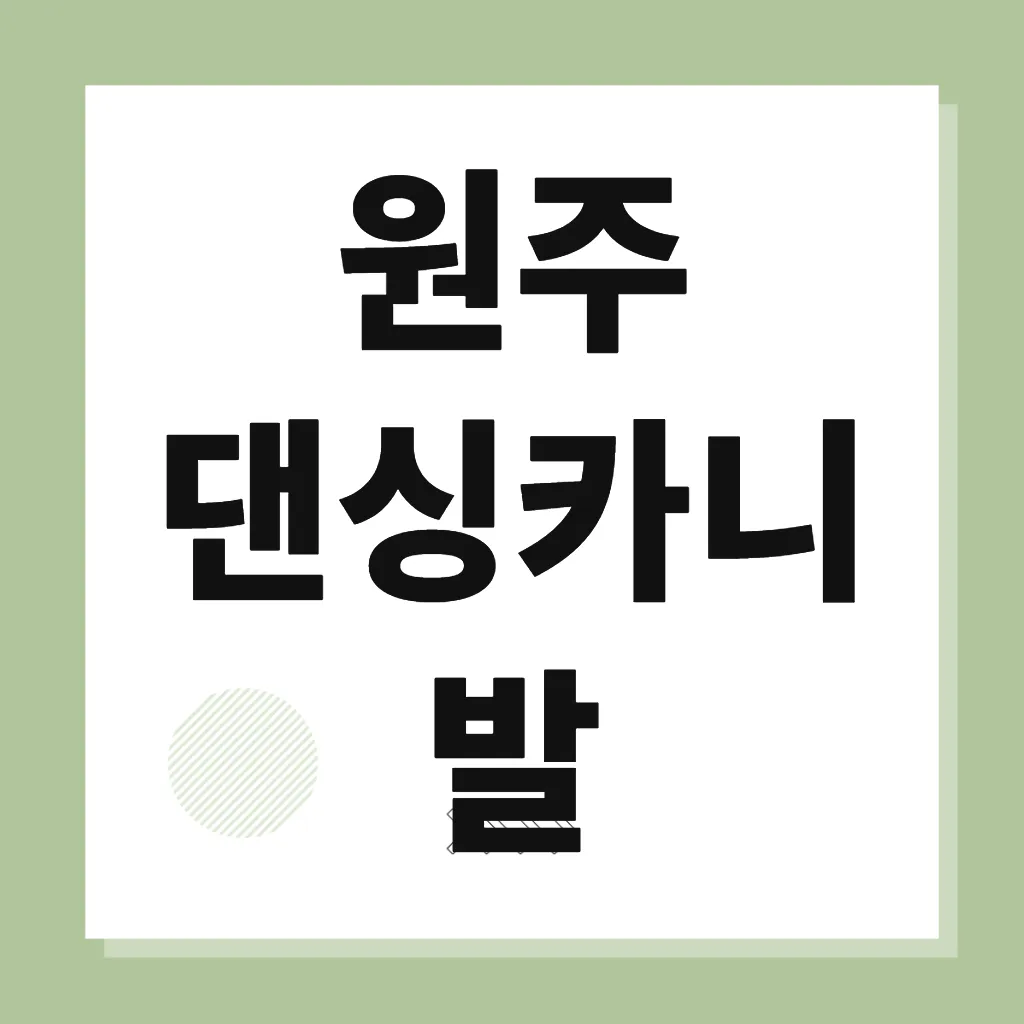 원주 댄싱카니발