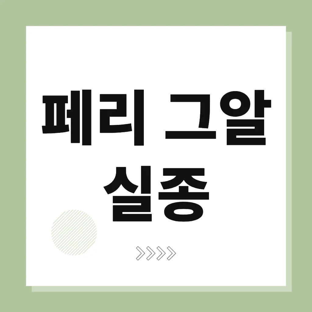페리 그알 실종