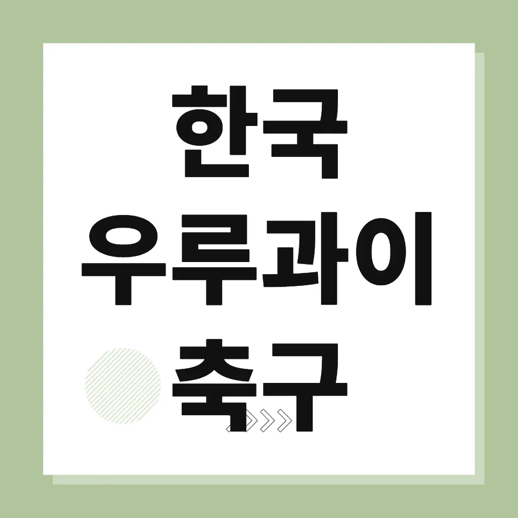 한국 우루과이 축구