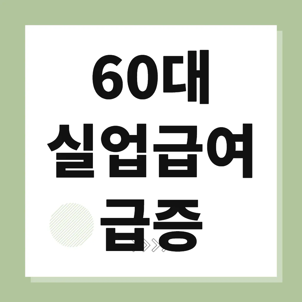 60대 실업급여 급증