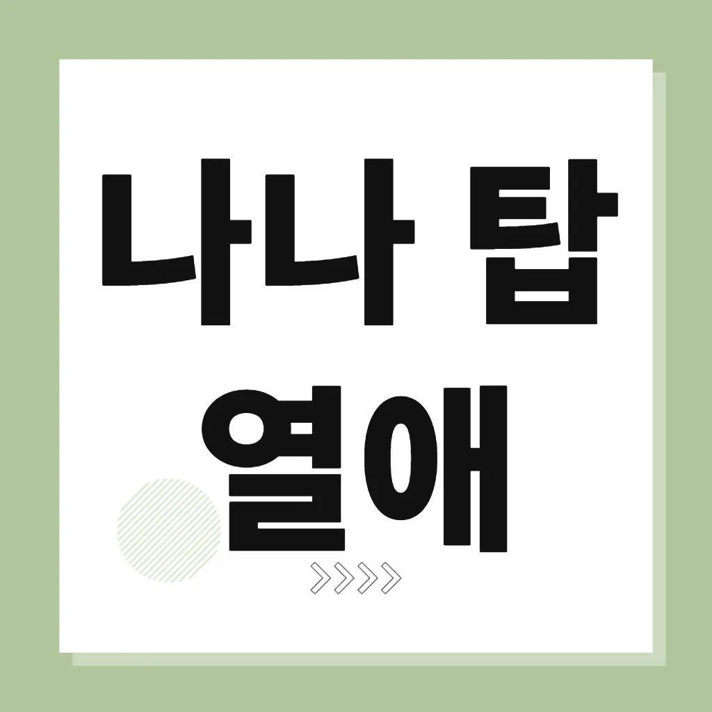 나나 탑 열애